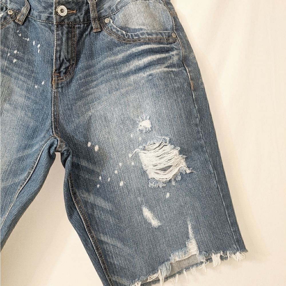 Bongo Distressed Destroyed Denim Bermuda S…‎ - Picture 7 of 7